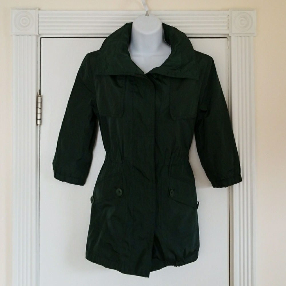 3/4 Sleeve Hidden Hood Coat